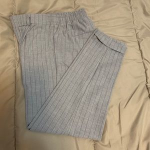 Bershka Gray Pinstripe tapered trousers
